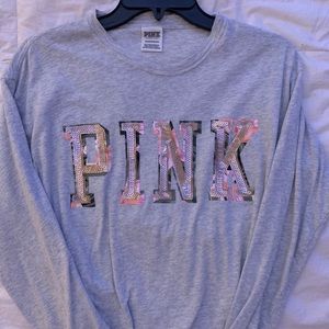 PINK VICTORIAS SECRET LONG SLEEVE